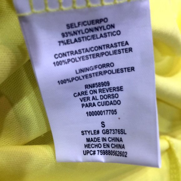 NWT Gianni Bini GB Yellow Lace Dress S Sleeveless High Neck Keyhole Back Overlay - Picture 9 of 11